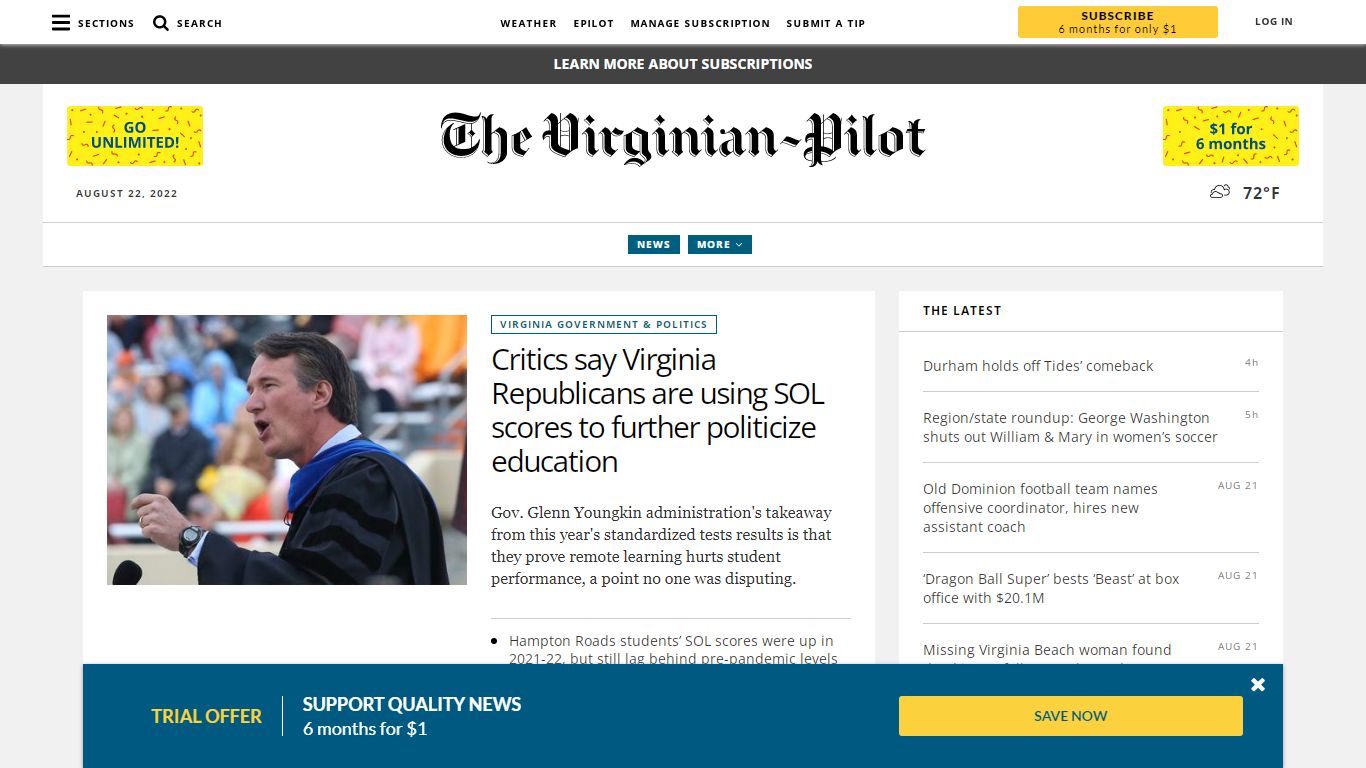 Latest news from Hampton Roads - The Virginian-Pilot